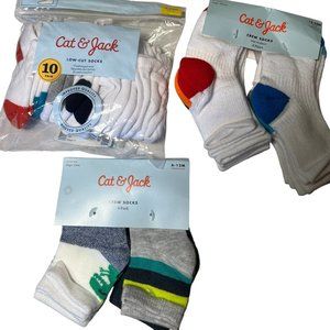 Cat & jack NWT 22 Bundle Socks size 6-12 Month and 12-24 6 pieces